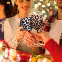 Housse de refroidissement pour verre à vin en néoprène vierge pour sublimation, multicolore, réutilisable, support pour gobelet, pour mariage, fête, logo personnalisé, vente en gros
