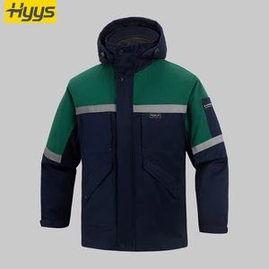 Chaqueta de Trabajo Industrial Gruesa para Invierno, con Capucha, Reflectante, con Logotipo Personalizado, para Garaje - Product Image 5