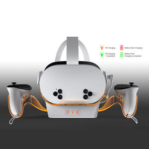 <span class=keywords><strong>Support</strong></span> de contrôleur de station d'accueil de charge avec 2 piles rechargeables pour <span class=keywords><strong>casque</strong></span> Meta Quest 3S / Quest 3 / Quest 2 VR - Product Image 6