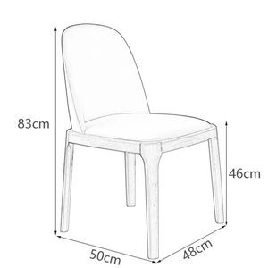 Modern industrial-style dining room furniture, featuring upholstered wooden chairs, suitable for outdoor, apartment,restaurant - Product Image 6