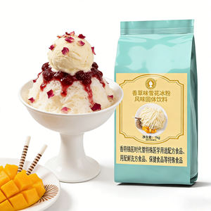 Polvo de Hielo en Forma de Copo de Nieve con Sabor a Frutas, Azúcar 17 Brix, Solución Rentable para Carritos de Comida Callejera, Envase a Granel de 1KG - Product Image 1