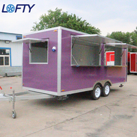 Camion de restauration mobile, camion de crêpes et gaufres, remorque alimentaire avec équipement de cuisine complet