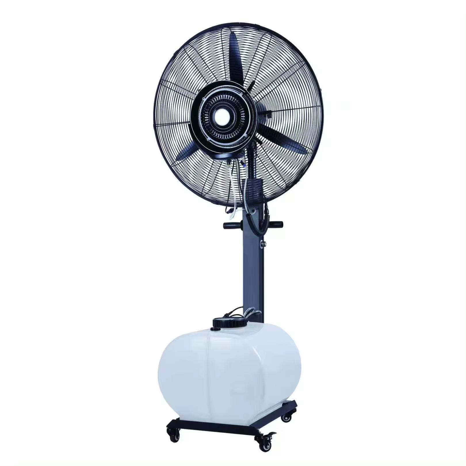 Wholesalers Water Fan New Summer Water Mist Fan Office Home Round Pedestal  Mist Cooling Fan PL
