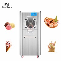 Machine à glace italienne commerciale de comptoir en acier inoxydable, automatique et électrique, pour la fabrication de gelato et de crème glacée dure – Offre spéciale
