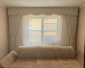 ผ้าม่านพับได้สีขาว S ผ้าอัดจีบโพลีเอสเตอร์บางห้องนั่งเล่นที่ทันสมัยสำหรับบ้าน - Product Image 3