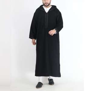 Manifattura stile personalizzato o Logo ODM <span class=keywords><strong>Abaya</strong></span> Jellaba uomo Islam <span class=keywords><strong>arabo</strong></span> abito musulmano con cappuccio Galabia Musulamne Boubou abito da uomo - Product Image 4
