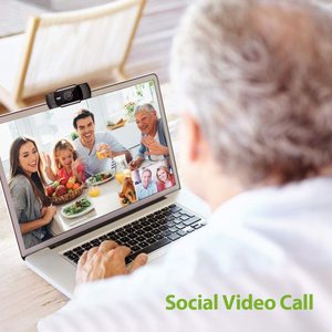 Webcam con micrófono de reducción de ruido Full HD 1080 de enfoque automático cámara <span class=keywords><strong>Web</strong></span> para conferencia de vídeo - Product Image 5