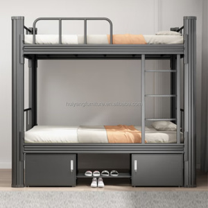 Prix Usine Pas Cher Lits Superposés Doubles avec Armoire de Rangement, <span class=keywords><strong>Lit</strong></span> <span class=keywords><strong>Superposé</strong></span> Métallique pour Pensionnat Adulte - Product Image 6
