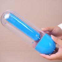 Bouteille d'eau portable en plastique de 600 ml (20 oz) avec compartiment de rangement hebdomadaire pour pilules et boîte organisatrice – Vente en gros