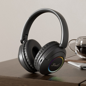 New Glowing Over-Ear Headphones, <b>Wireless</b> Headset with Mic, Long Battery Noise Reduction for Sports Gaming - Product Image 5
