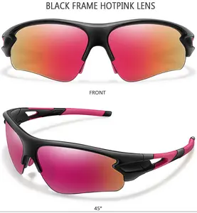 2022 Cost-effective Outdoor Bicycle Brand Custom Logo Driving Running UV400 Windproof PC Sport Sunglasses