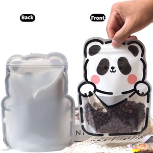 Wholesale Stock Mason Jar Digital Printed Custom Special Bottle Shape Plastic Stand up Packaging Pouch Bags with Ziplock