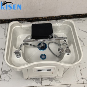 Kisen No Plumbing Lit de lavage capillaire japonais moderne et portable avec bac à roulettes pour salons - Product Image 2