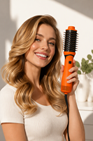 Brosse Soufflante Chauffante Portable 110V-240V la Plus Vendue – Sèche-Cheveux, Coiffeur et Volumateur en un Seul Coup