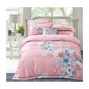 India hot sale 100% cotton printed bed sheet sets,luxury cotton bedding sets