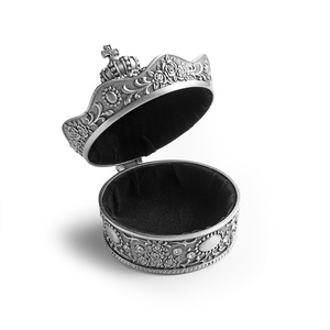 High Grade Flower <b>Wedding</b> <b>Gift</b> <b>Box</b> Vintage Exquisite Jewelry <b>Box</b> Metal <b>Box</b> Jewelry Case - Product Image 4