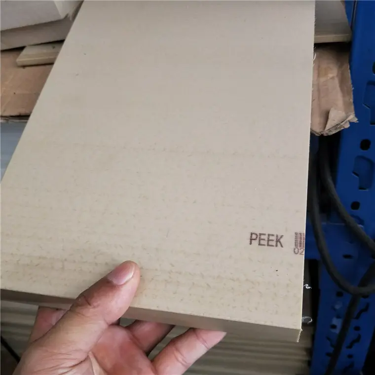 Feuille de PEEK 25MM en plastique polyétheréthercétone thermoplastique résistant aux hautes températures personnalisé