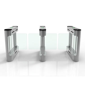 Barrière de passage piétonnier à portail battant LED à coins arrondis personnalisée en acier inoxydable 304, <span class=keywords><strong>tourniquet</strong></span> certifié CE 1 - Product Image 5