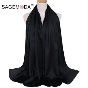 Robe en simili soie pour femmes, nouveau produit, idées <span class=keywords><strong>Hijab</strong></span>, mode, foulard, bijoux islamiques, - Product Image 2