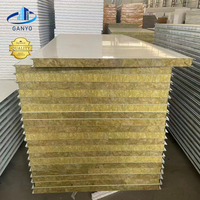 Panneaux sandwich en laine de roche isolés thermiquement ignifuges en polyuréthane à bordure scellée pour les murs des entrepôts à structure en acier