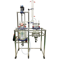 Réacteur en verre de filtration chimique Nutsche pour la filtration, le lavage, la coprecipitation et la synthèse de peptides en phase solide