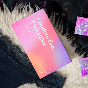 יצרן סיטונאי קרטון תיבת קונדום מותאם אישית הדפסה לוגו אריזת נייר קרטון נייר מתנה - Product Image 2