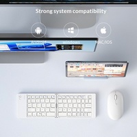 Diskon 80% untuk Keyboard Nirkabel Lipat 101-Tombol, Cocok untuk Tablet, iPad, Ponsel, Laptop, Penggunaan Umum di Kantor untuk Mengetik