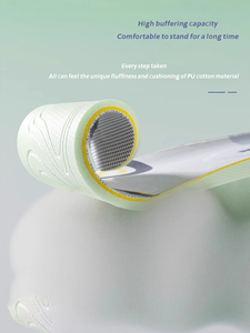 Nouvelles semelles intérieures sportives en coton PU 2025 – Gel EVA souple et élastique <span class=keywords><strong>pour</strong></span> absorption des chocs et soulagement <span class=keywords><strong>de</strong></span> la pression au quotidien – Lits <span class=keywords><strong>de</strong></span> <span class=keywords><strong>pieds</strong></span> rebondissants - Product Image 6