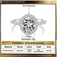 Bague de fiançailles et d'éternité de luxe en or fin plaqué, sertie de moissanite taillée certifiée GRA, micro-pavé halo VVS, pour femme