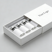 Boîtes d'emballage personnalisées pour suppléments de peptides, flacons de peptides de 2 ml et 3 ml, boîte d'emballage avec support en plastique