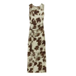 Robe plissée imprimée sexy et élégante pour femmes, robe de soirée décontractée - Product Image 1