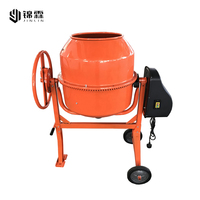 Bétonnière électrique 200L, mini bétonnière portable, tambour auto-rotatif, machine à mélanger le mortier pour chantier de construction