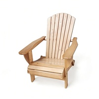 Fauteuil inclinable pliable moderne pour patio et jardin, coloré, imperméable, en bois massif, avec pieds coniques, chaise Adirondack pliable pour cour