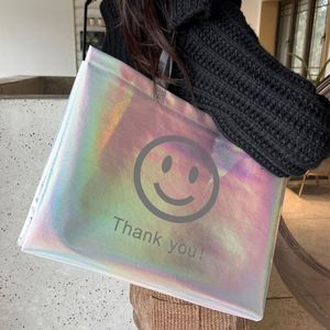 Sac fourre-tout non tissé avec logo personnalisé de haute qualité Sacs à provisions réutilisables pliables en gros pour l'épicerie et la vente au détail Vêtements Chaussettes - Product Image 2