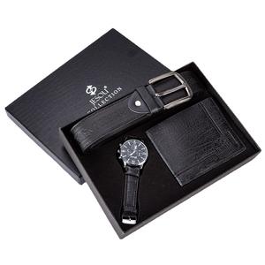 Juego de Regalo para Hombre de 3 Piezas, Reloj Casual de Negocios de Alta Calidad, Cinturón de Cuero, Cartera, Juego de Regalo de <span class=keywords><strong>Traje</strong></span>, Reloj de Pulsera para Hombre, <span class=keywords><strong>Novio</strong></span> - Product Image 3