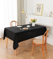 Linge de table de luxe en lin pur, nappe de table lavable, 100 lin