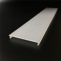 Diffuseur de lumière LED en plastique givré 30 mm 50 mm, couvercle en polycarbonate PC acrylique PMMA, abat-jour pour profil LED en aluminium 35 mm 55 mm