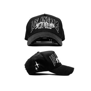 Gorras de Béisbol Deportivas Personalizadas Originales del Fabricante FINO CLUB X <span class=keywords><strong>Los</strong></span> Angeles, de 5 Paneles, con Visera Curva, Modelo A-Frame, Gorras Gallo Fino - Product Image 1