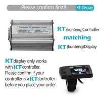 Écran LCD couleur KT-TF01U pour vélo électrique 24V 36V 48V, ordinateur de bord pour vélo électrique avec port de charge USB, connecteur SM 5 broches, pièces Kunteng