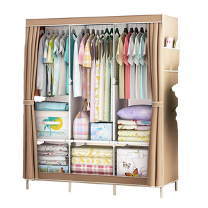 Vente en gros armoire de chambre à coucher portable simple armoire à tiroirs de rangement pliable pour vêtements armoire de rangement pour salon - Product Image 1