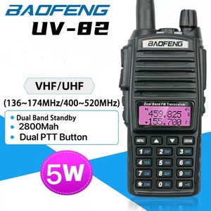 Walkie Talkie Baofeng Bf-Uv82, Radio FM de Doble Banda de 8W con Pantalla LCD y Batería Recargable para Comunicación al Aire Libre - Product Image 4