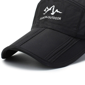 Wholesale Fashion Quick Dry Polyester Breathable Foldable Unisex Sports Caps Baseball Caps Sun <b>Hat</b> for Ridding - Product Image 5