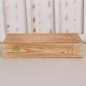 Caja de almacenamiento de madera rectangular de 8 compartimentos de estilo americano Vintage caja de embalaje de organización de pastel de Luna - Product Image 6