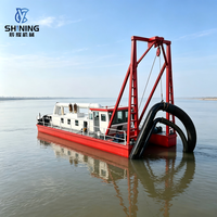 Drague multifonctionnelle à aspiration par jet pour la récupération d'or, bateau de dragage de sable pour l'extraction d'or alluvionnaire en rivière
