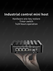 PC industriel Intel N100 Celeron J6412, 4 ports LAN, 2 ports COM, <span class=keywords><strong>DDR4</strong></span>, M.2 NVMe, WIFI, 4G, HD, DP, Pare-feu PfSense, OPNsense, Serveur domestique, En stock - Product Image 2