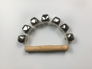 Wholesale Good Quality Flower Drum Rings 7 Bells with Wooden Hand Bells <b>Musical</b> <b>Instrument</b> - Product Image 4