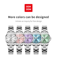 OEM ODM 3668 Montre sport pour femme, personnalisée, de luxe, avec logo de marque, quartz, étanche, lumineuse, calendrier, pour filles