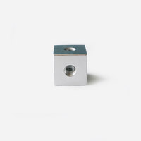 Bloc de fixation en alliage d'aluminium de qualité supérieure, conception avec trou pour vis hexagonale et écrou carré, idéal pour le bricolage de meubles et d'électronique