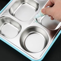 Isolé 304 En Acier Inoxydable Thermique Boîte À Lunch Enfants Enfants Bento Boîte À Lunch Avec Poignée