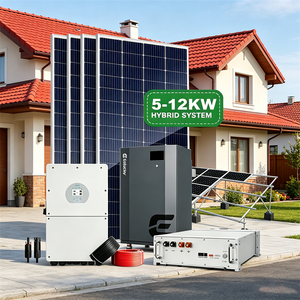 ระบบพลังงานแสงอาทิตย์สำหรับบ้าน 5000W 15Kw 20Kw 30Kw 15Kva ชุดไฮบริดครบชุด พร้อมแบตเตอรี่ลิเธียมไอออน - Product Image 6